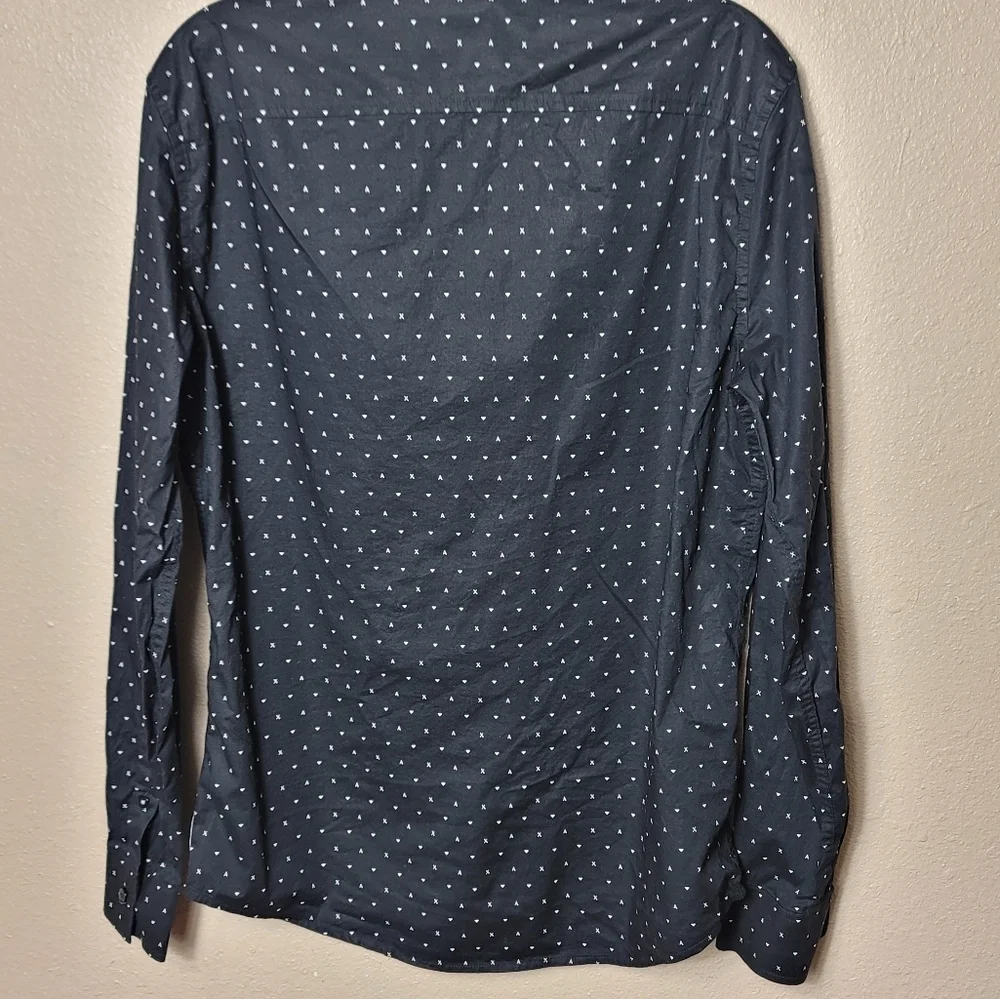 AX Armani Exchange Mens Black  Long Sleeve Button Up Shirt Sz S - Picture 2 of 11